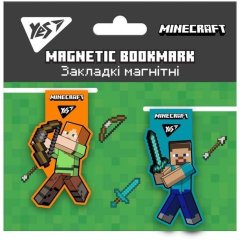 Закладки магнітні Minecraft, 2 шт YES 707827