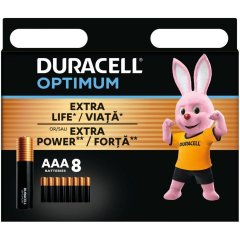 Батарейки алкаліновi Duracell Optimum AAA 1х8 шт 5015602