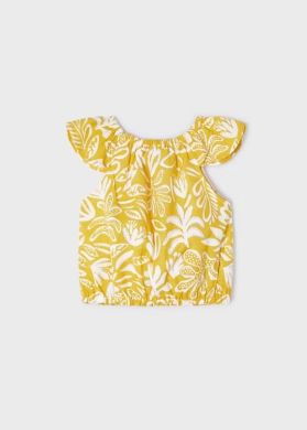 Блуза для девочки без рукава 6D, р.98 Mayoral Желтый 3174