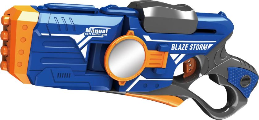 Игрушечный бластер Zecong Toys Blaze Storm Manual Soft Bullet Gun с патронами ZC7086