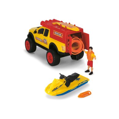 Игровой набор Dickie toys Плейлайф Пляжный патруль с внедорожником и водным байком 3837008