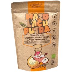 Каша безмолочная Гречнево-пшенная с яблоком и тыквой органическая (200г) 6+ 4751030350059