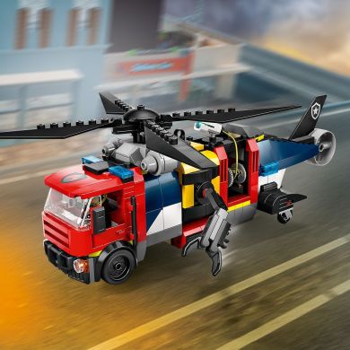 Конструктор Ремікс вертольотів, пожежних машин та підводних човнів LEGO City 60462