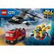 Конструктор Ремикс вертолетов, пожарных машин и подводных лодок LEGO City 60462