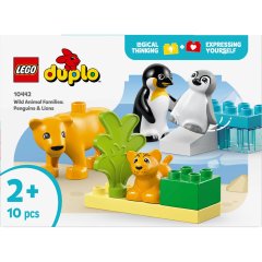 Конструктор Сімейства диких тварин: Пінгвіни та Леви LEGO DUPLO Town 10442