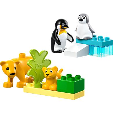 Конструктор Семейства диких животных: Пингвины и Львы LEGO DUPLO Town 10442