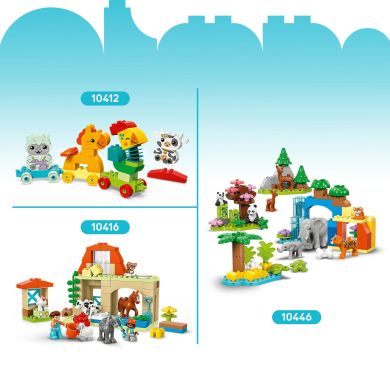Конструктор Семейства диких животных: Пингвины и Львы LEGO DUPLO Town 10442