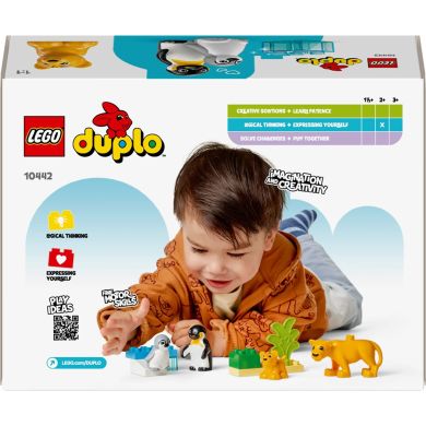 Конструктор Семейства диких животных: Пингвины и Львы LEGO DUPLO Town 10442