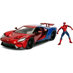 Машина металева Jada Марвел Людина-павук Ford GT 2017 + фігурка Людини-павука 1:24 253225002