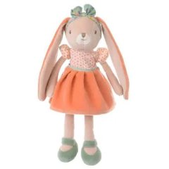 М'яка іграшка Кролик Sisters 30 см, помаранчева Bukowski Design 7340031318754