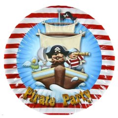 Набор тарелок Пираты капитан 10шт 7038-0040