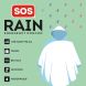 Одноразовый дождевик SOS Rain прозрачный Legami PONCHO0001