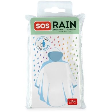 Одноразовый дождевик SOS Rain прозрачный Legami PONCHO0001