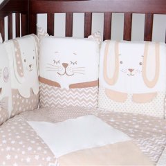 Постільний комплект Верес Smiling animals beige 6 од 21606