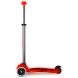 Самокат MICRO серии Maxi Deluxe Glow LED КРАСНАЯ АУРА (до 50 kg, 3-х колесный, свет) MMD368