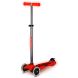 Самокат MICRO серии Maxi Deluxe Glow LED КРАСНАЯ АУРА (до 50 kg, 3-х колесный, свет) MMD368