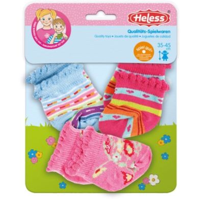 Носки для куклы, 3 пары, на игрушку высотой 35-45 см. Heless 773