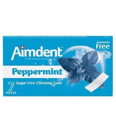 Жевательная резинка Aimdent Peppermint 7 пластинок без сахара 8680976404594