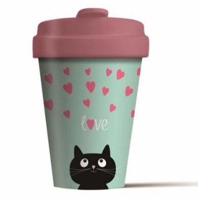 Чашка серии BаmbooCup Kitty Love chic.mic 0,4 л BCP210, Разноцветный