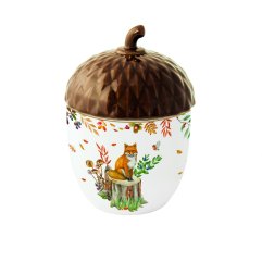 Банка с крышкой из фарфора &Oslash;14x20h см в коробке FOREST DREAM POZZI MILANO 1646FOD, 20