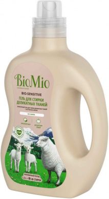Екологічний гіпоалергенний гель для прання делікатних тканин BioMio Bio-Sensitive з екстрактом бавовни концентрат 40 прань/1.5 л 1509-02-08 4603014008244