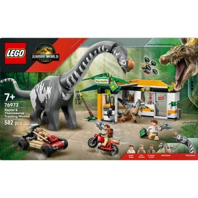 Конструктор Миссия по отслеживанию раптора и титанозавра LEGO Jurassic World 76973