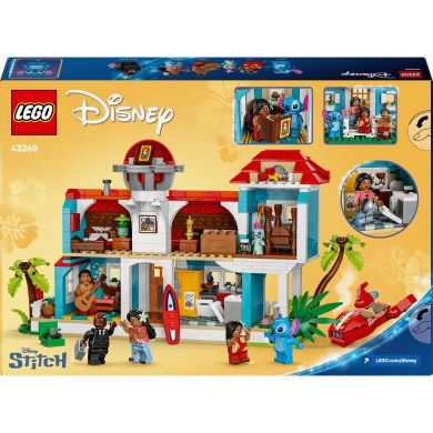 Конструктор Пляжный дом Лило и Стич LEGO Disney 43268