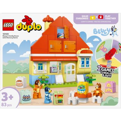 Конструктор Семейный дом Блуи с игрой на запоминание LEGO DUPLO 10459