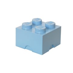 Чотирьохточковий королівський блакитний контейнер для зберігання Х4 Lego 40031736