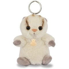 Мягкая игрушка-брелок Кот кремовый, 12см DouDou HO3293
