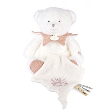 Мягкая игрушка Мишка-комфортер розовый, 30 см DouDou DC4334