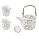 Набір чайник 600 мл з 2 порцеляновими чашками BIRDS MELODY POZZI MILANO M006R1467BIME