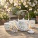 Набір чайник 600 мл з 2 порцеляновими чашками BIRDS MELODY POZZI MILANO M006R1467BIME