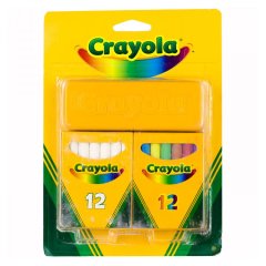 Набір крейди з щіткою для стирання Crayola 256418.012