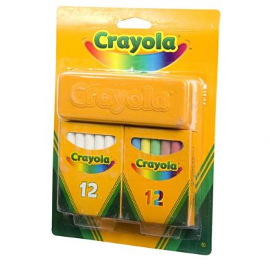 Набор мела со щеткой для истирания Crayola 256418.012