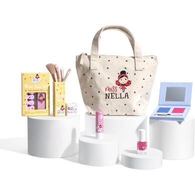 Набор детской косметики Miss Nella Backpack of Wonders (3 лака для ногтей, бальзам для губ, румяна, тени, другие аксессуары) MNBP