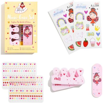 Набор детской косметики Miss Nella Backpack of Wonders (3 лака для ногтей, бальзам для губ, румяна, тени, другие аксессуары) MNBP