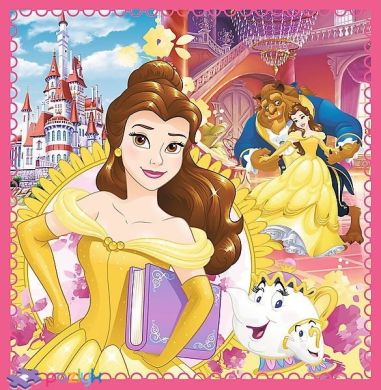 Набір пазлів Trefl Puzzle Disney Princess Чарівний світ Принцес 3 в 1 20 36 і 50 елементів 34833