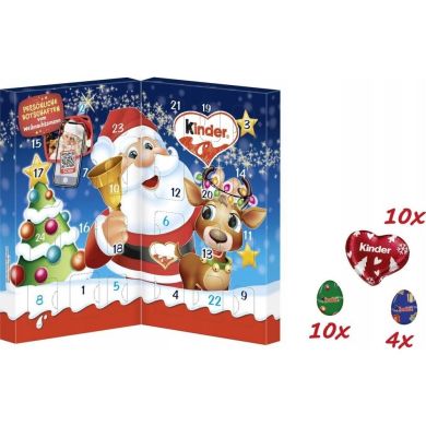 Новорічний адвент-календар Kinder Mix Tisch Adventskalender 113 г 8000500427484