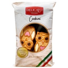 Печиво Delicato Italiano сови, з кремом та цукровою посипкою, 200г HER326/0,2