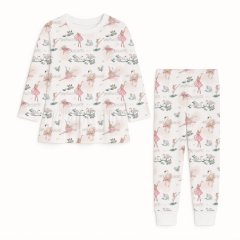 Пижама для девочек из хлопка Supima с длинным рукавом My Little Pie Melody 9/12 месяцев (74-80) PJ009