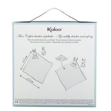 Подарочный набор Kaloo Les Amis Одеяло с игрушкой Ослик K962995, Белый