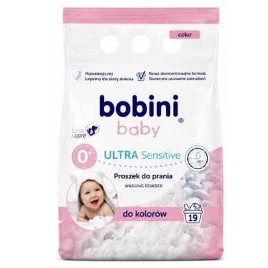 Стиральный порошок для цвета. дет. вещь. гипоаллергенный, 1,425 кг 19 стирок - 0+ Bobini 5900931048490