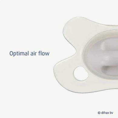 Пустышка силиконовая Difrax Dental Newborn 0+ мес, Ice 796 Ice, Голубой