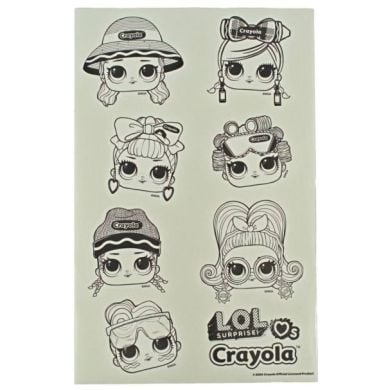 Розмальовки-наліпки з фломастерами Crayola 35083