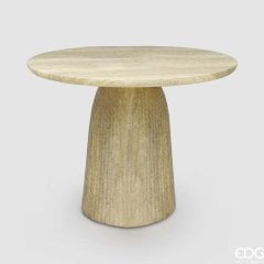Стіл Stone, круглий, h 75 см, d 106 см, пісочний EDG 7400291A974