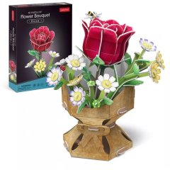 Трехмерная головоломка-конструктор серии Букет цветов Роза, арт. W3301h W3301h