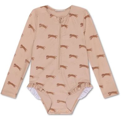 Цілісний купальник Коричневий Леопард Animal 86/92 Swim Essentials 2024SE1106