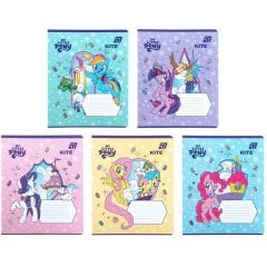 Тетрадь 12 листов, клетка, фольга + УФ лак, My Little Pony Kite LP26-232