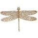 Декор 36x24x4 см DRAGONFLY блестящее золото Light&Living 7482998